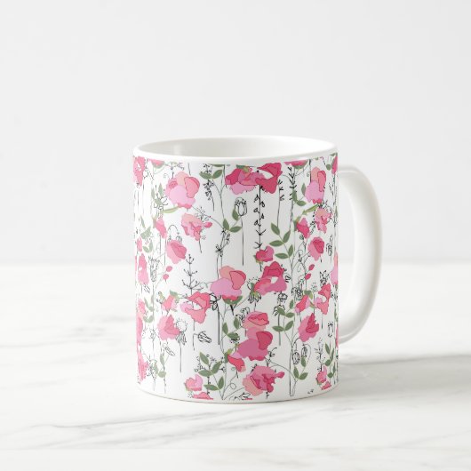 シームレスなシーズンパン無限のテ コーヒーマグカップ (正面右)