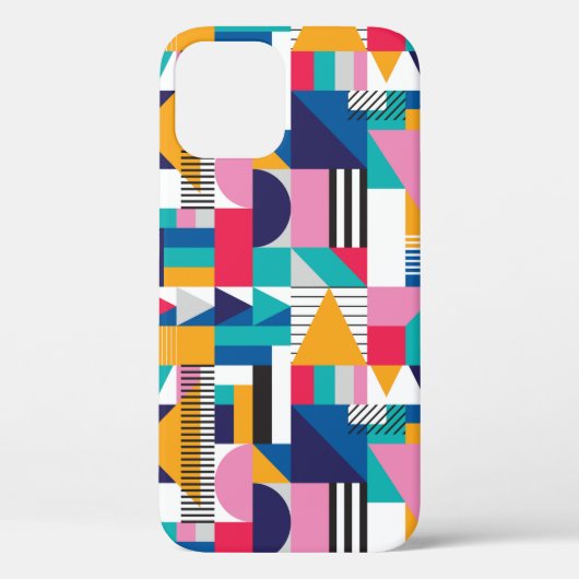 シームレスなジオメトリパタモダンーン(抽象芸術形式) Case-Mate iPhoneケース (裏面)