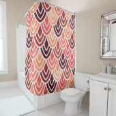 シームレスなジオメトリパターンを紙テクスチャに シャワーカーテン (インサイチュ)