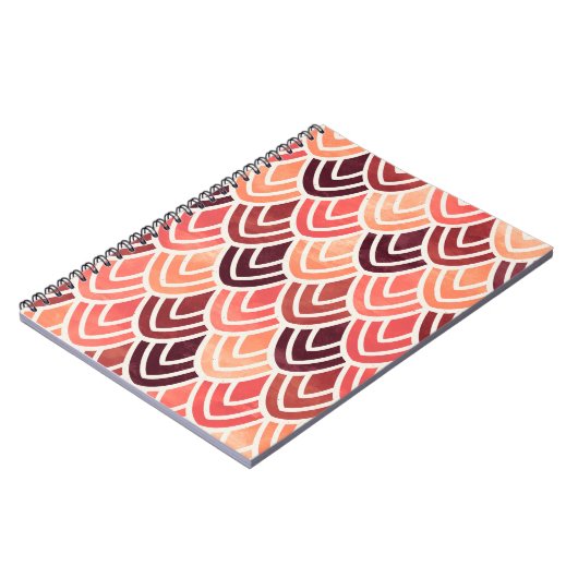 シームレスなジオメトリパターンを紙テクスチャに ノートブック (左側)