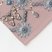 シームレスなジュエリービーズ結晶グリッターシャインsequ フリースブランケット (角)