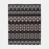 シームレスなジュエリービーズ結晶グリッターシャインsequ フリースブランケット (正面)
