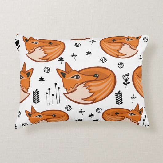 シームレスなスカンジナビアのパターン。子供の背景と アクセントクッション (正面)