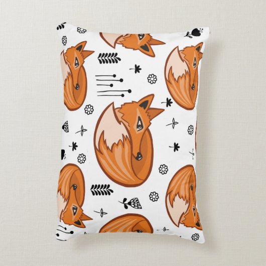 シームレスなスカンジナビアのパターン。子供の背景と アクセントクッション (裏面(縦))