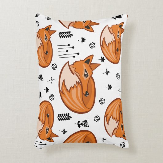 シームレスなスカンジナビアのパターン。子供の背景と アクセントクッション (正面(垂直))