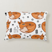 シームレスなスカンジナビアのパターン。子供の背景と アクセントクッション (裏面)