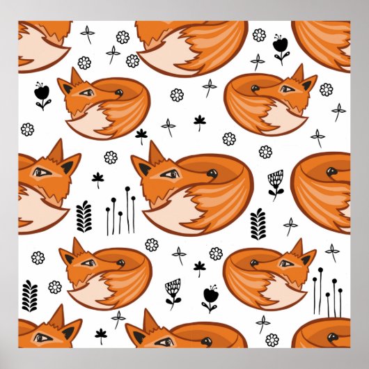 シームレスなスカンジナビアのパターン。子供の背景と ポスター (正面)