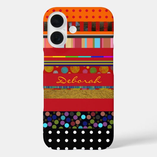 シームレスなストライプパーソナライズされた製品 Case-Mate iPhoneケース (裏面)