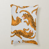 シームレスなタイガーパターン、野生生物のテーマ。 アクセントクッション (裏面(縦))