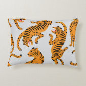 シームレスなタイガーパターン、野生生物のテーマ。 アクセントクッション (裏面)