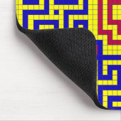 シームレスなタイル状の幾何学的モザイクパターン マウスパッド (コーナー)