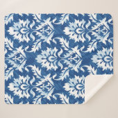 シームレスなダマスクパターン シェルパブランケット (正面(横))