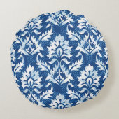 シームレスなダマスクパターン ラウンドクッション (裏面)