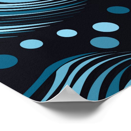 シームレスなダークフェザーテクスチャ、抽象芸術ヴィンテージ。 ポスター (角)