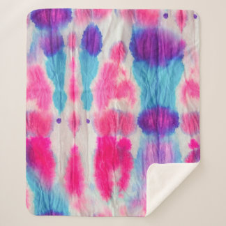 シームレスなダーティアート。明るいカラフルカラー。コンテム シェルパブランケット