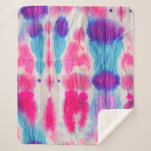 シームレスなダーティアート。明るいカラフルカラー。コンテム シェルパブランケット (正面)