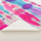 シームレスなダーティアート。明るいカラフルカラー。コンテム シェルパブランケット (3/4)