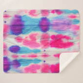 シームレスなダーティアート。明るいカラフルカラー。コンテム シェルパブランケット (正面(横))