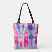 シームレスなダーティアート。明るいカラフルカラー。コンテム トートバッグ (裏面)