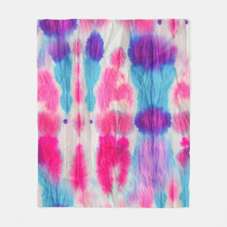 シームレスなダーティアート。明るいカラフルカラー。コンテム フリースブランケット