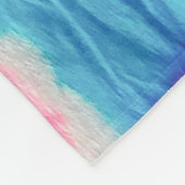 シームレスなダーティアート。明るいカラフルカラー。コンテム フリースブランケット (角)