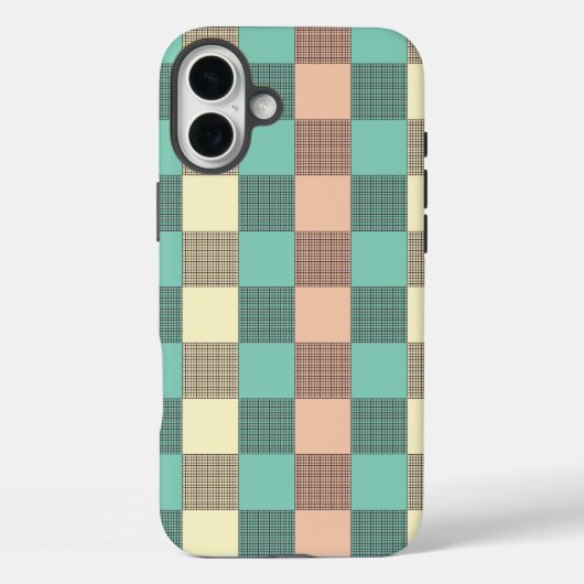 シームレスなチェック柄 Case-Mate iPhoneケース (裏面)