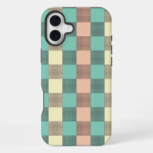 シームレスなチェック柄 iPhoneケース (裏面)