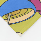 シームレスなテクスチャ。手描きのドードルが食べ物に適している  フリースブランケット (角)