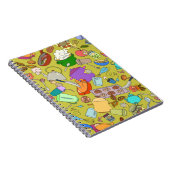 シームレスなテクスチャ。手描きの落書きオブジェクト食品 ノートブック (右側)