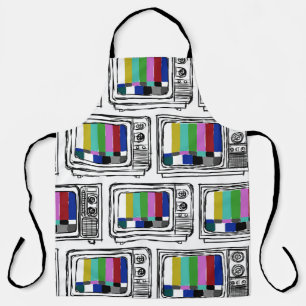 シームレスなテレビスケッチスタイル エプロン