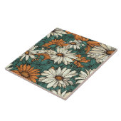 シームレスなデイジーパターかわいらしンフローラ タイル (側面)