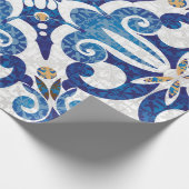 シームレスなトルコカラフルパターン。ヴィンテージマルチ ラッピングペーパー (角)