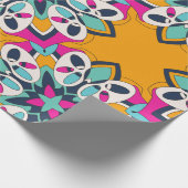 シームレスなトルコカラフル語かわいい ラッピングペーパー (角)