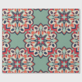 シームレスなトルコカラフル語 ラッピングペーパー (フラット)