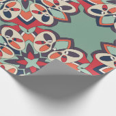 シームレスなトルコカラフル語 ラッピングペーパー (角)