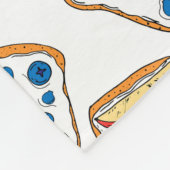 シームレスなトーストパターン フリースブランケット (角)