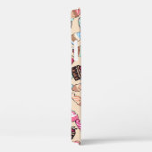 シームレスなドードルケーキの柄。手描きb Case-Mate iPhoneケース (裏面 / 右)