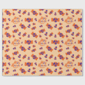 シームレスなハロウィンスイーツとキャンディラッピング紙 ラッピングペーパー (フラット)