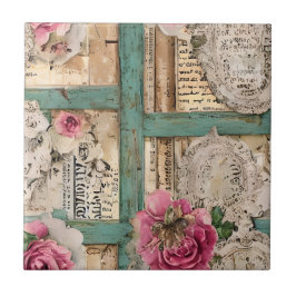 シームレスなハンドドロー芸術的ド素朴バックスプラッシュ タイル