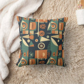 シームレスなバウハウスパターン、shaのベクトル背景 クッション (ブランケット)