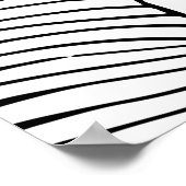 シームレスなバナナの葉のパターンの背景。黒と ポスター (角)