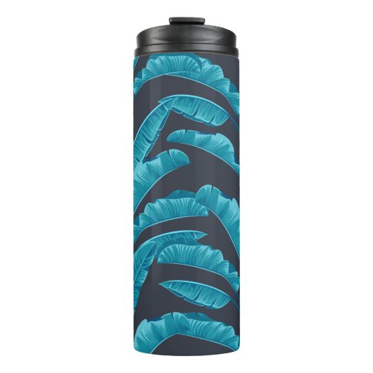 シームレスなバナ葉ナ。ヴィンテージの熱帯性パターンb タンブラー (正面)