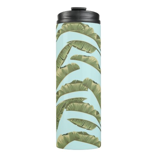シームレスなバナ葉ナ。ヴィンテージの熱帯性パターンb タンブラー (正面)