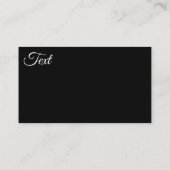 シームレスなバレンタインデーの愛白黒パターンh 名刺 (裏面)