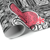 シームレスなバレンタインデー愛oarnamental decor pa ラッピングペーパー (ロールコーナー)