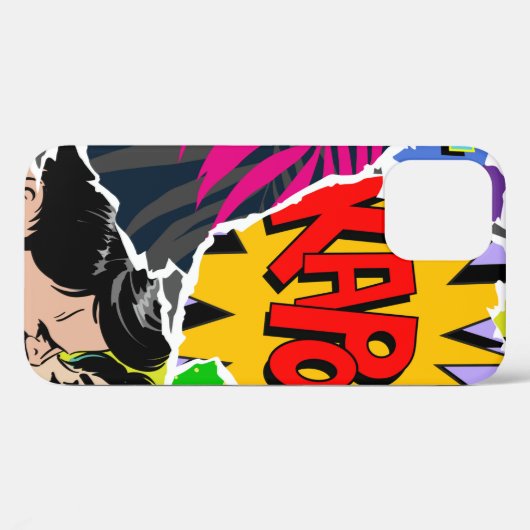 シームレスなパタポップ・アートのーンアート漫画スタイル。校合 Case-Mate iPhoneケース (裏面 (横))
