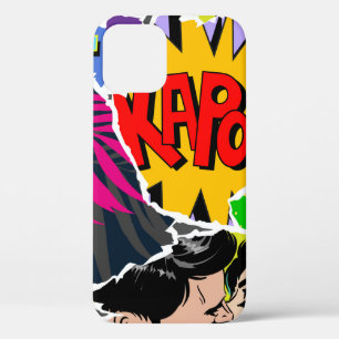 シームレスなパタポップ・アートのーンアート漫画スタイル。校合 iPhone 12ケース