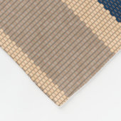 シームレスなパターンとカラフルのストライプ フリースブランケット (角)