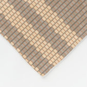 シームレスなパターンとカラフルのストライプ フリースブランケット (角)