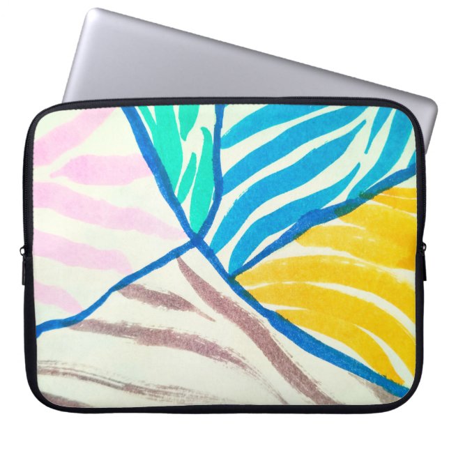 シームレスなパターンとヴィンテージ鍵とロック。無料 ラップトップスリーブ (正面)